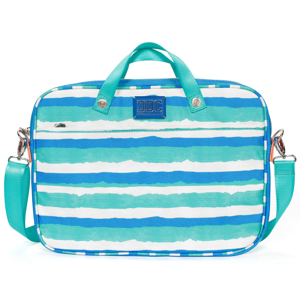 Seaside Horizon Laptop bag Blue White and Green