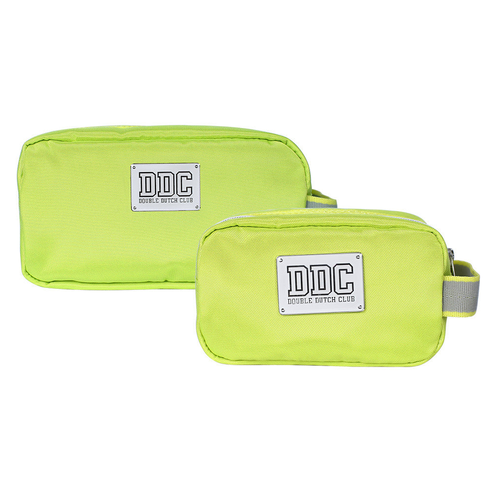 Two In One Toiletry Kits Lime Green